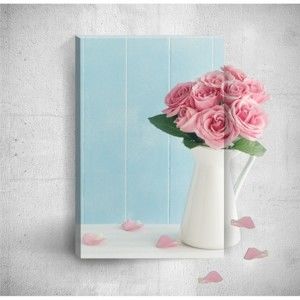 Nástěnný 3D obraz Mosticx Pink Roses, 40 x 60 cm