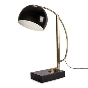 Černá stolní lampa HF Living Antique