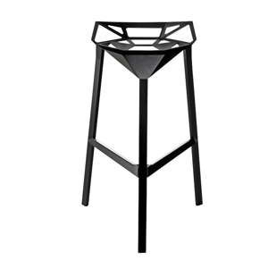Černá barová židle Magis Officina, výška 74 cm