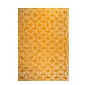 Žlutý koberec White Label Feike, 160 x 230 cm