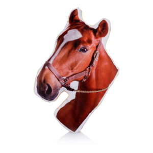 Polštářek s potiskem koně Adorable Cushions Midi Chestnut Horse