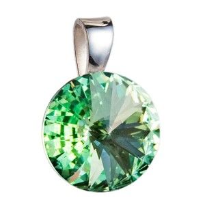 Zelený přívěsek ze stříbra se Swarovski krystalem Je Veux Herno