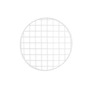 Bílá drátěná nástěnka Really Nice Things Circle Blanco, ⌀ 59 cm