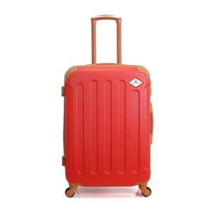 Červený cestovní kufr na kolečkách GERARD PASQUIER Muno Valise Weekend, 64 l