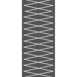 Tmavě šedý běhoun Floorita Fiord, 60 x 115 cm