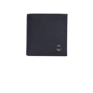 Modrá pánská kožená peněženka Trussardi Lyra 10 x 10 cm