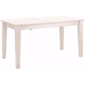 Bílý dřevěný rozkládací jídelní stůl Støraa Amarillo, 150 x 76 cm