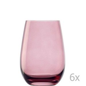 Sada 6 růžových sklenic Stölzle Lausitz Elements, 465 ml