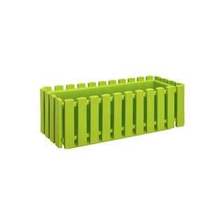 Hráškově zelený samozavlažovací truhlík Gardenico Fency Smart System, délka 50 cm