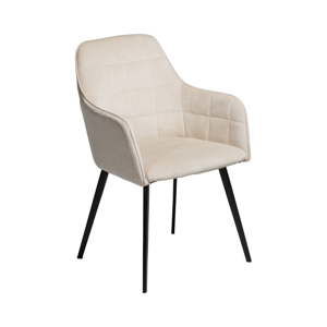 Béžová jídelní židle s područkami DAN–FORM Denmark Embrace Velvet