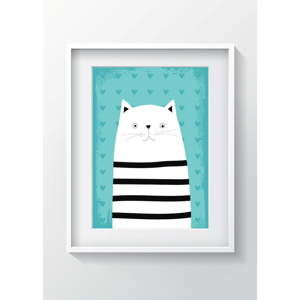 Nástěnný obraz OYO Kids Animals With Stripes Cat, 24 x 29 cm