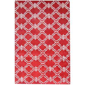 Červený vlněný koberec Bakero Riviera, 183 x 122 cm