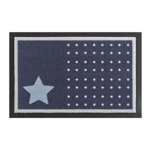 Rohožka Hanse Home Star and Dots Dark Blue, 40 x 60 cm