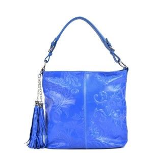 Modrá kožená kabelka Isabella Rhea Larto