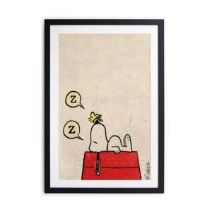 Zarámovaný plakát Really Nice Things Snoopy Sleeps, 40 x 60 cm