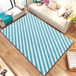 Modrý koberec Homefesto Digital Carpets Cassia, 140 x 220 cm