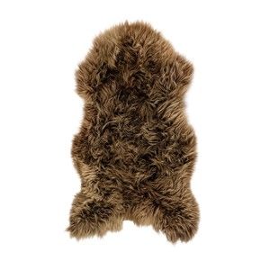 Hnědá ovčí kožešina Arctic Fur Swedo, 110 x 60 cm