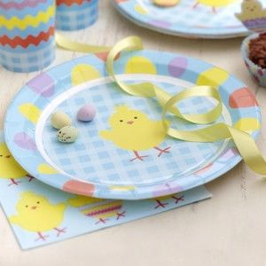 Sada 8 papírových talířů Neviti Easter Chick