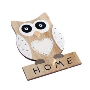 Dřevěná nástěnná dekorace Dakls Owl