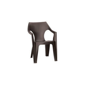Hnědá plastová zahradní židle Dante – Keter