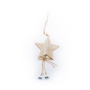 Závěsná vánoční dekorace ve tvaru hvězdy Dakls Blanche