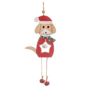 Dřevěná závěsná dekorace Unimasa Christmas Dog