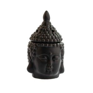 Černá keramická aromalampa Dakls Buddha