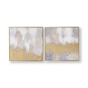 Vícedílný ručně malovaný obraz Graham & Brown Laguna Mist, 50 x 50 cm