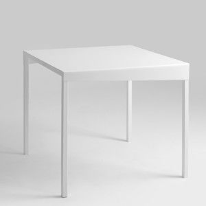 Bílý odkládací stolek Custom Form Obroos, 80 x 80 cm