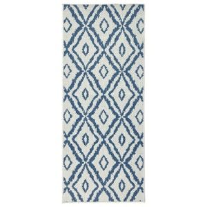 Modro-bílý venkovní koberec NORTHRUGS Rio, 80 x 250 cm