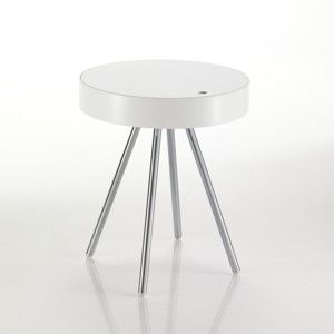 Bílý odkládací stolek se snímatelnou deskou Tomasucci Spok