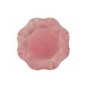 Sada 6 růžových dekorativních talířů Villa d'Este Hippy, ⌀ 33 cm