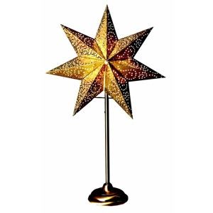 Svítící hvězda ve zlaté barvě se stojanem Best Season Antique Gold, 55 cm