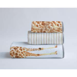 Sada 3 ručníků Madre Selva Funky Giraffe