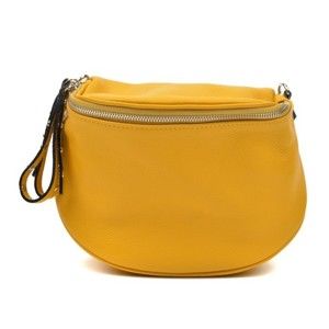 Žlutá kožená kabelka Anna Luchini Marhullo
