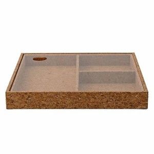 Úložný korkový box s víkem Bloomingville Nature Cork, 24 x 24 cm