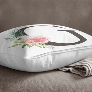 Povlak na polštář Minimalist Cushion Covers Floral Alphabet G, 45 x 45 cm