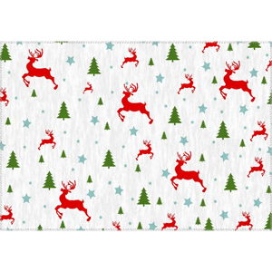 Koberec Vitaus Christmas Period Deer Pattern, 50 x 80 cm