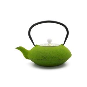 Zelená litinová konvička na čaj Bredemeijer Yantai, 1,2 l