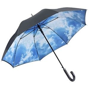 Modrý holový deštník s dvojitou vrstvou Von Lilienfeld Bavarian Hamburg Sky, ø 100 cm