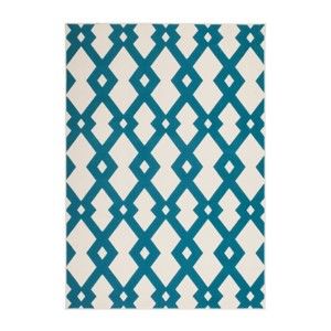 Modrošedý koberec Kayoom Stella Effenbein Turkis, 160 x 230 cm