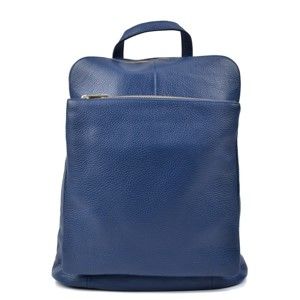Modrý kožený batoh Isabella Rhea Hurto