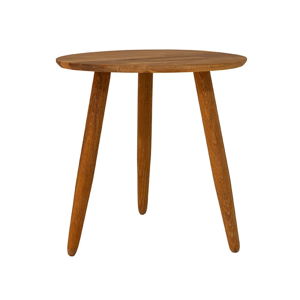 Konferenční stolek z masivního dubového dřeva Canett Uno, ø 40 cm
