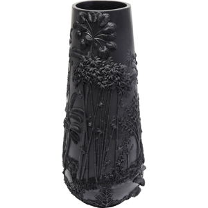 Černá váza Kare Design Jungle, výška 83 cm