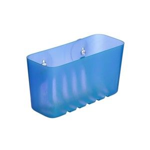 Modrý nástěnný koupelnový košík bez nutnosti vrtání Ta-Tay Small Storage Basket Standart