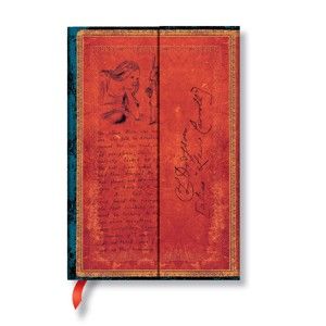 Linkovaný zápisník s tvrdou vazbou Paperblanks Alice in Wonderland, 9,5 x 14 cm