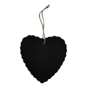 Křídová cedule ve tvaru srdce Antic Line Heart Decor
