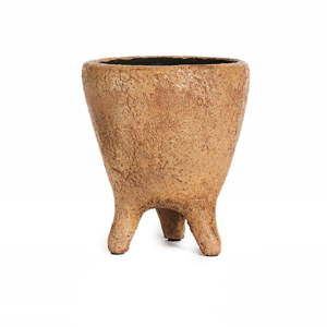 Hnědá keramická váza Simla Heritage, výška 21 cm