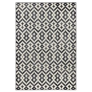 Černobílý koberec Hanse Home Duo, 70 x 140 cm