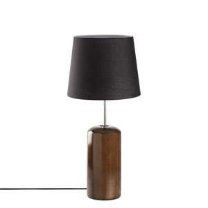 Černá dřevěná stolní lampa Opviq lights Harula